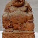 Asian Wooden Sitting Buddha #13