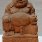 Asian Wooden Sitting Buddha #13