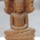 Asian Wooden Sitting Buddha #11