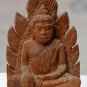 Asian Wooden Sitting Buddha #12