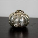Asian Silver Pumpkin Trinket Box