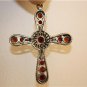 Elegant 925 Silver and Gemstone Cross