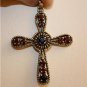 Elegant 925 Silver and Gemstone Cross