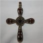 Elegant 925 Silver and Gemstone Cross