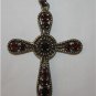 Elegant 925 Silver and Gemstone Cross