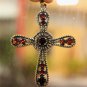 Elegant 925 Silver and Gemstone Cross