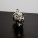 Asian Silver Pig Trinket Box