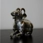 Asian Silver Model Sitting Goat Trinket Box