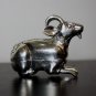 Asian Silver Model Sitting Goat Trinket Box