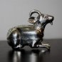 Asian Silver Model Sitting Goat Trinket Box