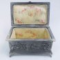 Asian Silver Model Sitting Goat Trinket Box
