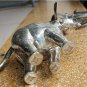 Asian Silver Standing Elephant Statue Box