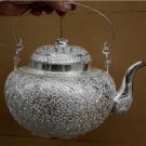 Asian Handcrafted Silver Teapot