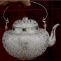 Asian Handcrafted Silver Teapot