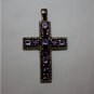 Elegant 925 Silver and Amethyst Cross