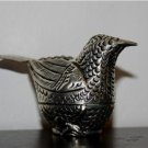 Asian Silver Model Sitting Bird Trinket Box