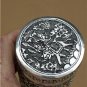 Asian Handcrafted Silver Black Container Pot
