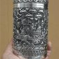 Asian Handcrafted Silver Black Container Pot