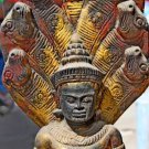 Asian Wooden Sitting Buddha #8