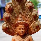 Asian Wooden Sitting Buddha #5