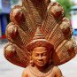 Asian Wooden Sitting Buddha #5