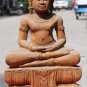 Asian Wooden Sitting Buddha #7