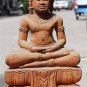 Asian Wooden Sitting Buddha #7