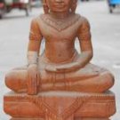 Asian Wooden Sitting Buddha #6