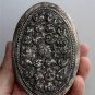 Exquisite Asian Silver Oval Box