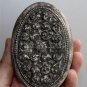 Exquisite Asian Silver Oval Box