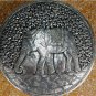 Asian Silver Round Elephant Box