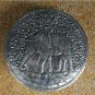 Asian Silver Round Elephant Box