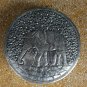 Asian Silver Round Elephant Box
