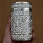 Asian Handcrafted Silver Container Pot