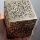 Asian Silver Square Box