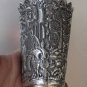Asian Silver Vase Elephant Design