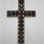 Elegant Sterling Silver and Garnet Cross 925