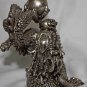 Asian Cambodian Khmer Silver Dragon Statue