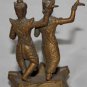 Old Antique Khmer Cambodian Bronze Dancing Sisters Statue