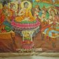 Antique Old Cambodian Khmer Buddhist Canvas Buddha Painting #15