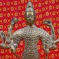 Old Asian Cambodian Bronze 8 Arm Statue