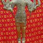 Old Asian Cambodian Bronze 8 Arm Statue