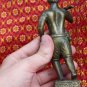 Old Asian Cambodian Man Holding A Spear Statue