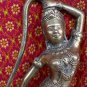 Old Asian Bronze Cambodian Dancing Lady Statue