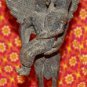 Old Asian Bronze Cambodian Bird Man