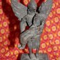 Old Asian Bronze Cambodian Bird Man