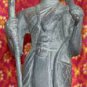 Old Asian Bronze Cambodian Man Holding A Cane
