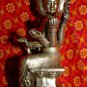 Old Asian Silver Phra Phrom Buddha Statue