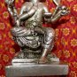 Old Asian Silver Phra Phrom Buddha Statue
