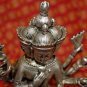 Old Asian Silver Phra Phrom Buddha Statue